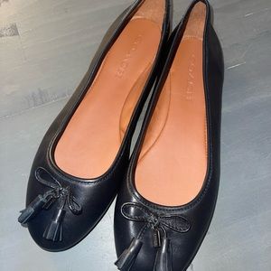 Black Coach ballet flats size 8.5